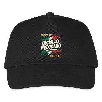 Orgullo Mexicano Mexiko Mexikanische Flagge - Kinder Basecap - Schwarz - Vorne