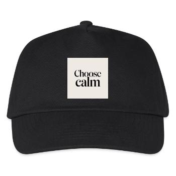 Choose calm - Kids’ Baseball Cap - black - Front