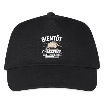 Soon to be a hunter - Kids’ Baseball Cap - black - Front