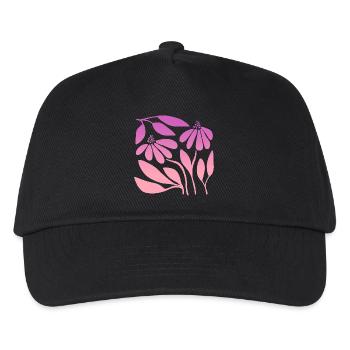 Marguerite in Gradient Pink - Kids’ Baseball Cap - black - Front