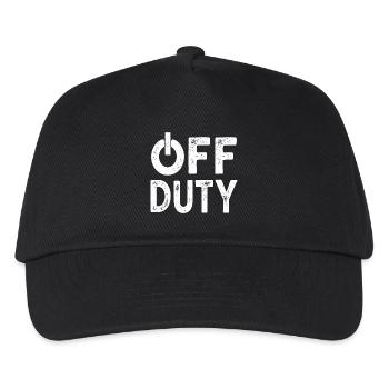 OFF DUTY Heure de fermeture Je ne suis pas en service - Casquette de baseball Enfant - noir - Devant