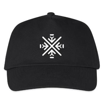 Flocon Géométrique Épuré - Casquette de baseball Enfant - noir - Devant
