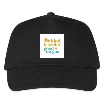 be kind - it looks good on you - Kids’ Baseball Cap - black - Front