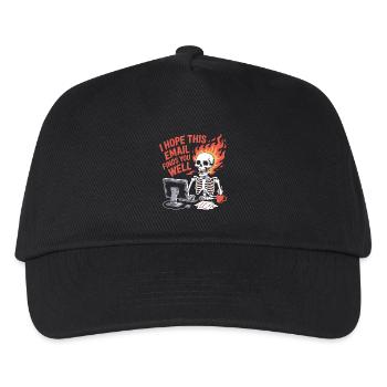 J’espère que cet E-Mail vous trouve bien - T-Shirt drôle - Casquette de baseball Enfant - noir - Devant