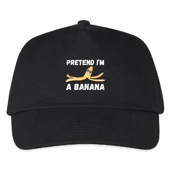 Pretend I'm a Banana - Kids’ Baseball Cap - black - Front