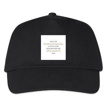 Pudding with a fork - Kids’ Baseball Cap - black - Front