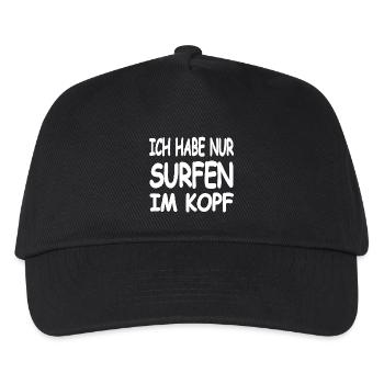 Surfing - Kids’ Baseball Cap - black - Front