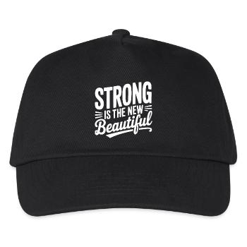 Strong is the New Beautiful - Kids’ Baseball Cap - black - Front