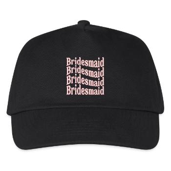BRAUTJUNGFER HOCHZEIT WELLE - Kinder Basecap - Schwarz - Vorne