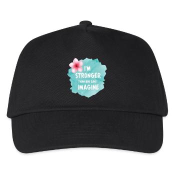 Je suis plus fort que vous ne pouvez l’imaginer – Aquarelle - Casquette de baseball Enfant - noir - Devant