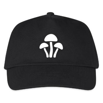 Mushrooms Icon - Kids’ Baseball Cap - black - Front
