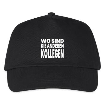 Kollegen - Kinder Basecap - Schwarz - Vorne
