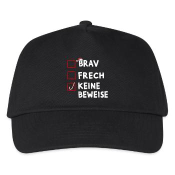 Noël Bon Coquin Pas de preuve Père Noël - Casquette de baseball Enfant - noir - Devant