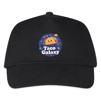 Taco Galaxy Outer Space Taco Illustration - Kids’ Baseball Cap - black - Front