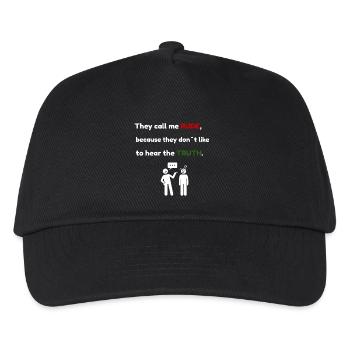 Rude? Just Honest – Funny Truth Quote T-Shirt - Kids’ Baseball Cap - black - Front