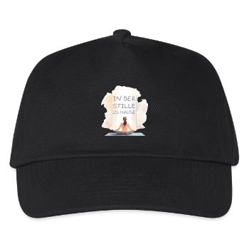 In Silence at Home Yoga Design - Kids’ Baseball Cap - black - Front