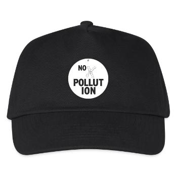 PAS DE POLLUTION - Casquette de baseball Enfant - noir - Devant
