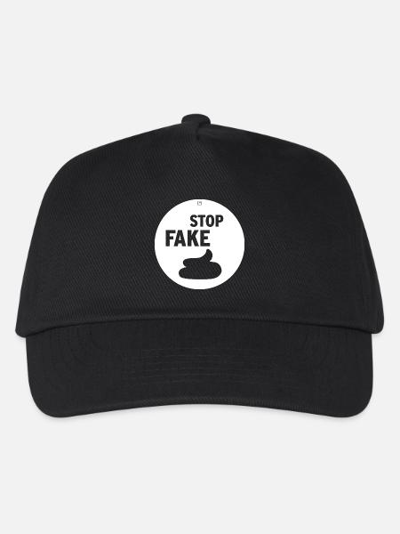 STOP FAKE - Kids’ Baseball Cap - black