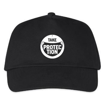TAKE PROTECTION - Kids’ Baseball Cap - black - Front