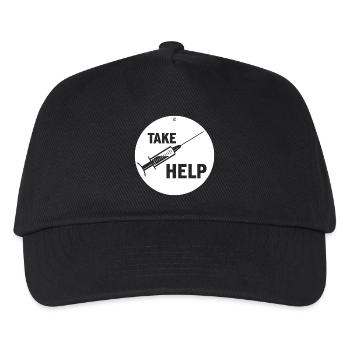 TAKE HELP - Kinder Basecap - Schwarz - Vorne