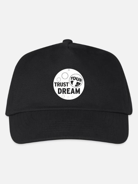 TRUST YOUR DREAM - Kinder Basecap - Schwarz
