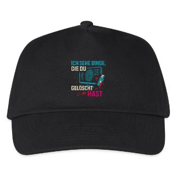 Je vois des choses que vous avez supprimées - Casquette de baseball Enfant - noir - Devant