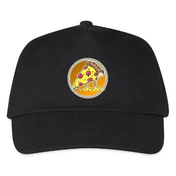 Pizza - Casquette de baseball Enfant - noir - Devant