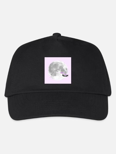 Moon Lover – Cute Pink Aesthetic Design 🌕💗✨🌸 - Kinder Basecap - Schwarz