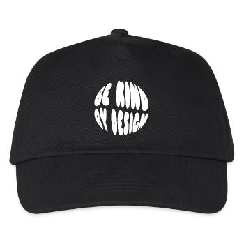 Be kind by design - Kids’ Baseball Cap - black - Front