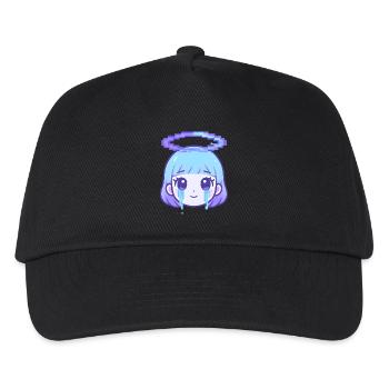 Pixel Halo Crying Girl - Kids’ Baseball Cap - black - Front