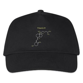 Vitamin D Structure - Kids’ Baseball Cap - black - Front