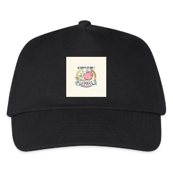 Der Graf ist ein gutes geflügeltes Schwein - Kinder Basecap - Schwarz - Vorne