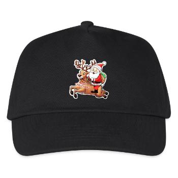 Babbo Natale - Santa Claus Merry Christmas - Kids’ Baseball Cap - black - Front