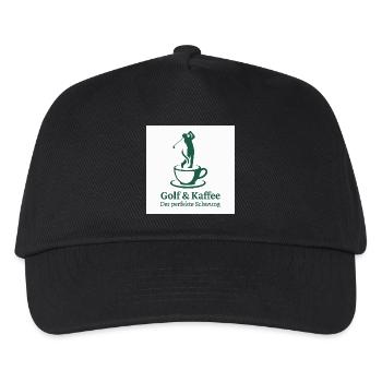 Golf & Coffee – The Perfect Swing - Kids’ Baseball Cap - black - Front