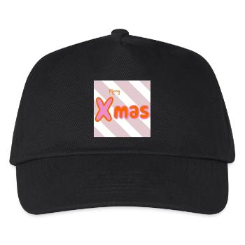 Merry Xmas Groovy Typo - Kids’ Baseball Cap - black - Front