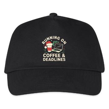 Bureau Noël - Casquette de baseball Enfant - noir - Devant