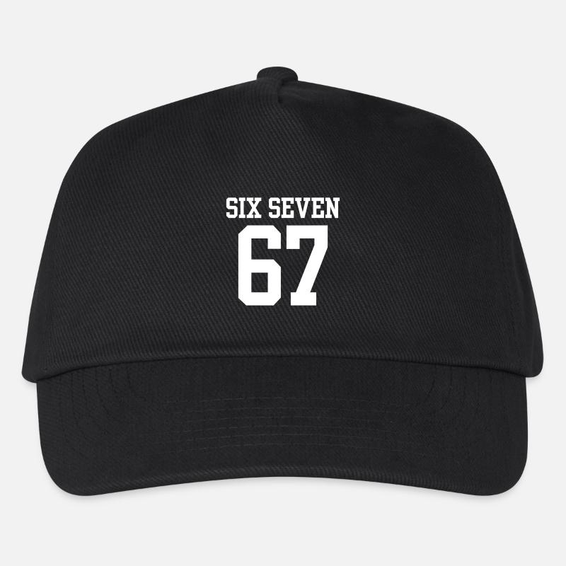 Keep Calm Six Seven Meme Viraler Humor Bekleidung - Kinder Basecap - Schwarz