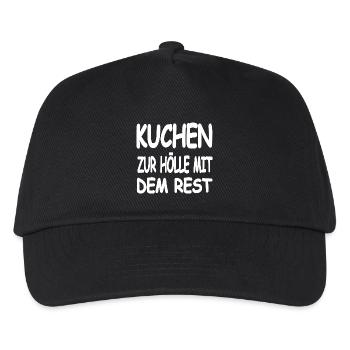 Cake - Kids’ Baseball Cap - black - Front