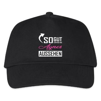 So gut kann nur eine Agnes aussehen - Kinder Basecap - Schwarz - Vorne