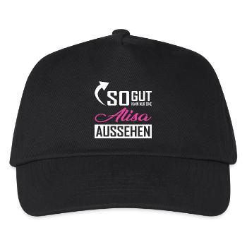 So gut kann nur eine Alisa aussehen - Kinder Basecap - Schwarz - Vorne