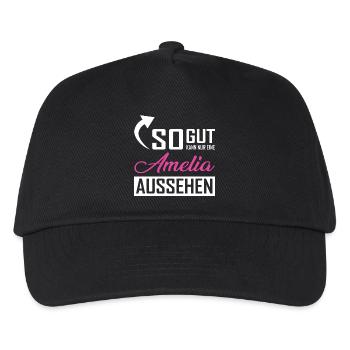 So gut kann nur eine Amelia aussehen - Kinder Basecap - Schwarz - Vorne