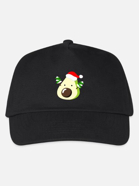 Avocado – Weihnachten - Kinder Basecap - Schwarz