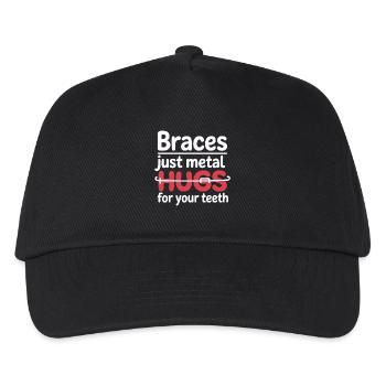 Brace Journey Smile Fortschritt Kunst - Kinder Basecap - Schwarz - Vorne