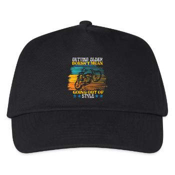 Getting older doesn't mean going out of style Moto - Kids’ Baseball Cap - black - Front