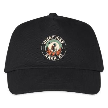 Funny Area 51 Alien UFO Hike Hiking - Kids’ Baseball Cap - black - Front