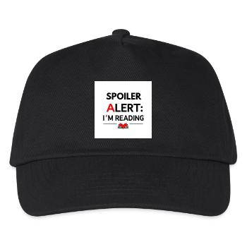 Spoiler: Ich lese gerade - Kinder Basecap - Schwarz - Vorne