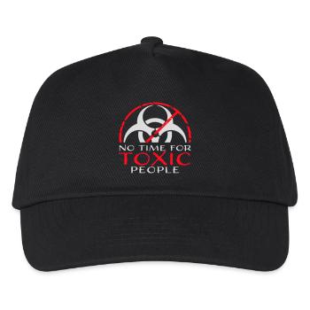 No Time Toxic People Boundaries Self Care Saying - Kids’ Baseball Cap - black - Front
