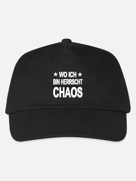 Chaos - Kinder Basecap - Schwarz