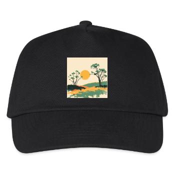 Solar Horizon and Pines - Kids’ Baseball Cap - black - Front