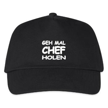 Chef - Kinder Basecap - Schwarz - Vorne